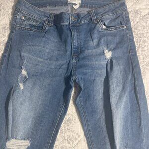 Celebrity Pink Skinny Jeans 11/30 Distressed with Holes